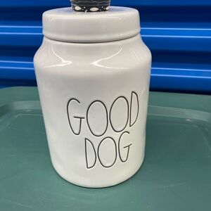 Rae Dunn White 'Good Dog' Canister